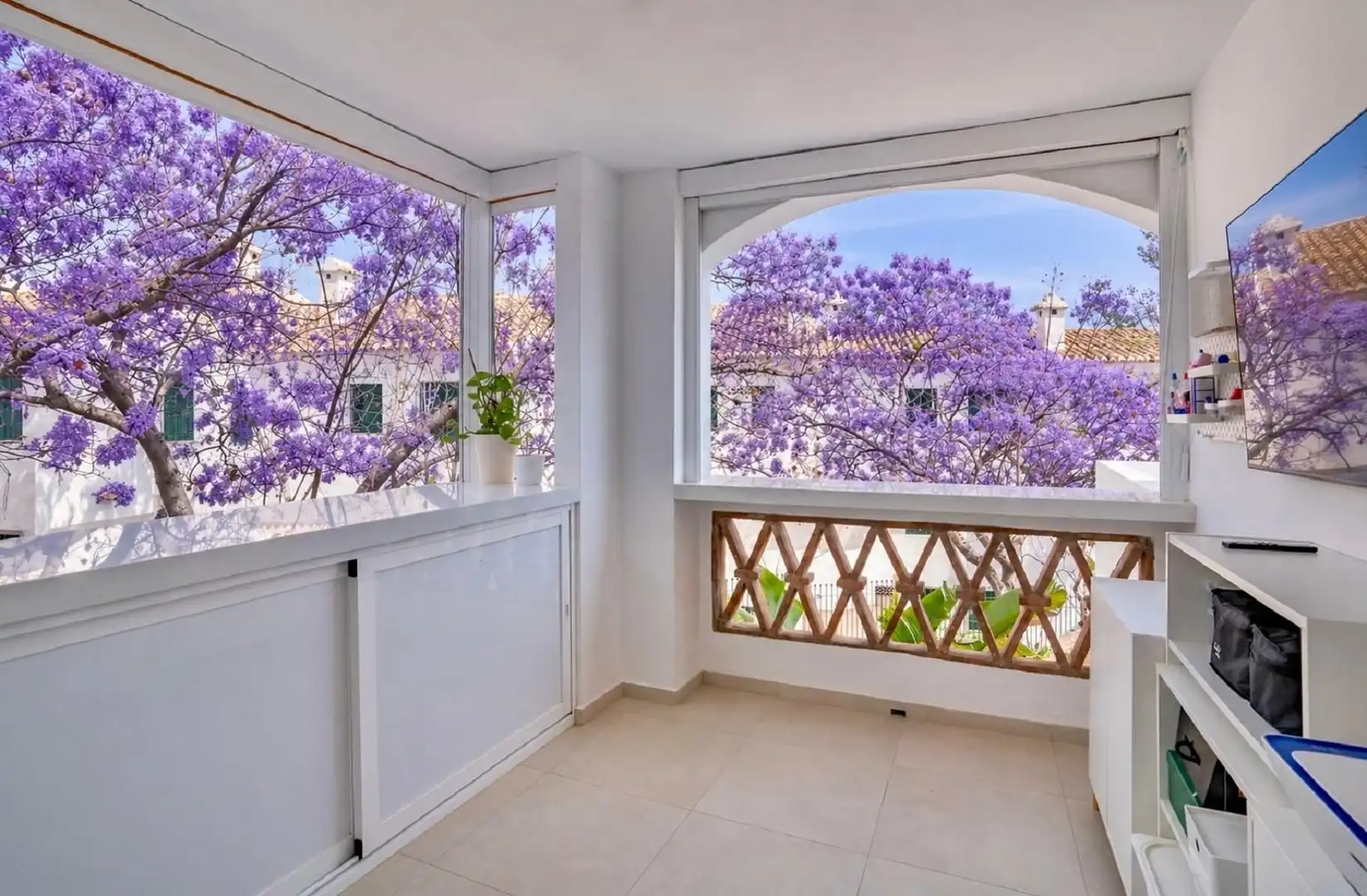 Balcony of Flat for sale in Benalmádena  with Air Conditioner, Terrace and Storage room