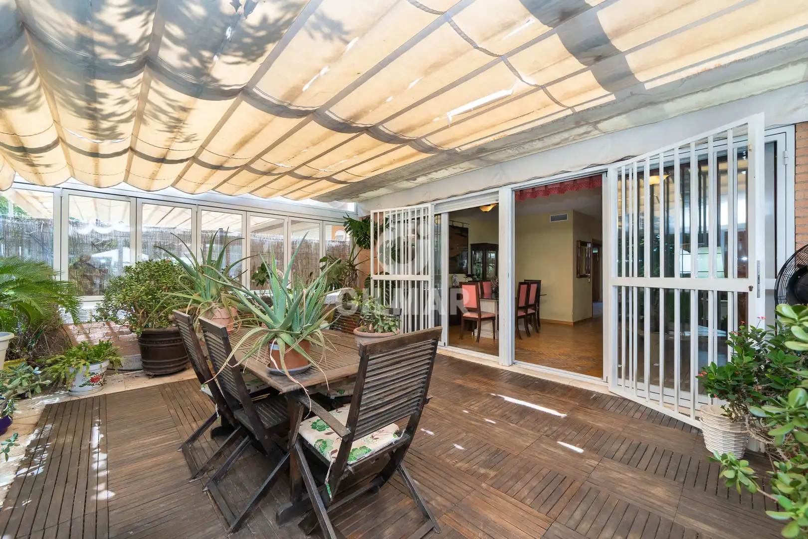 Terrace of Detached homes for sale in Madrid  with Heating, Private garden and Swimming Pool