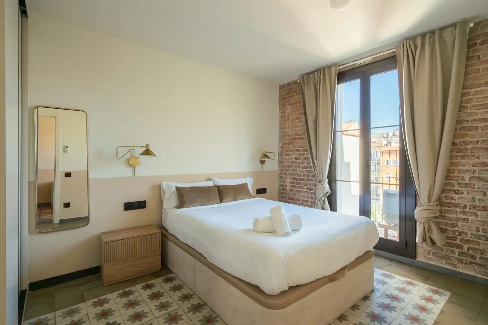 Bedroom of Flat for rent in Barcelona  with Air Conditioner, Furnished and Washing machine