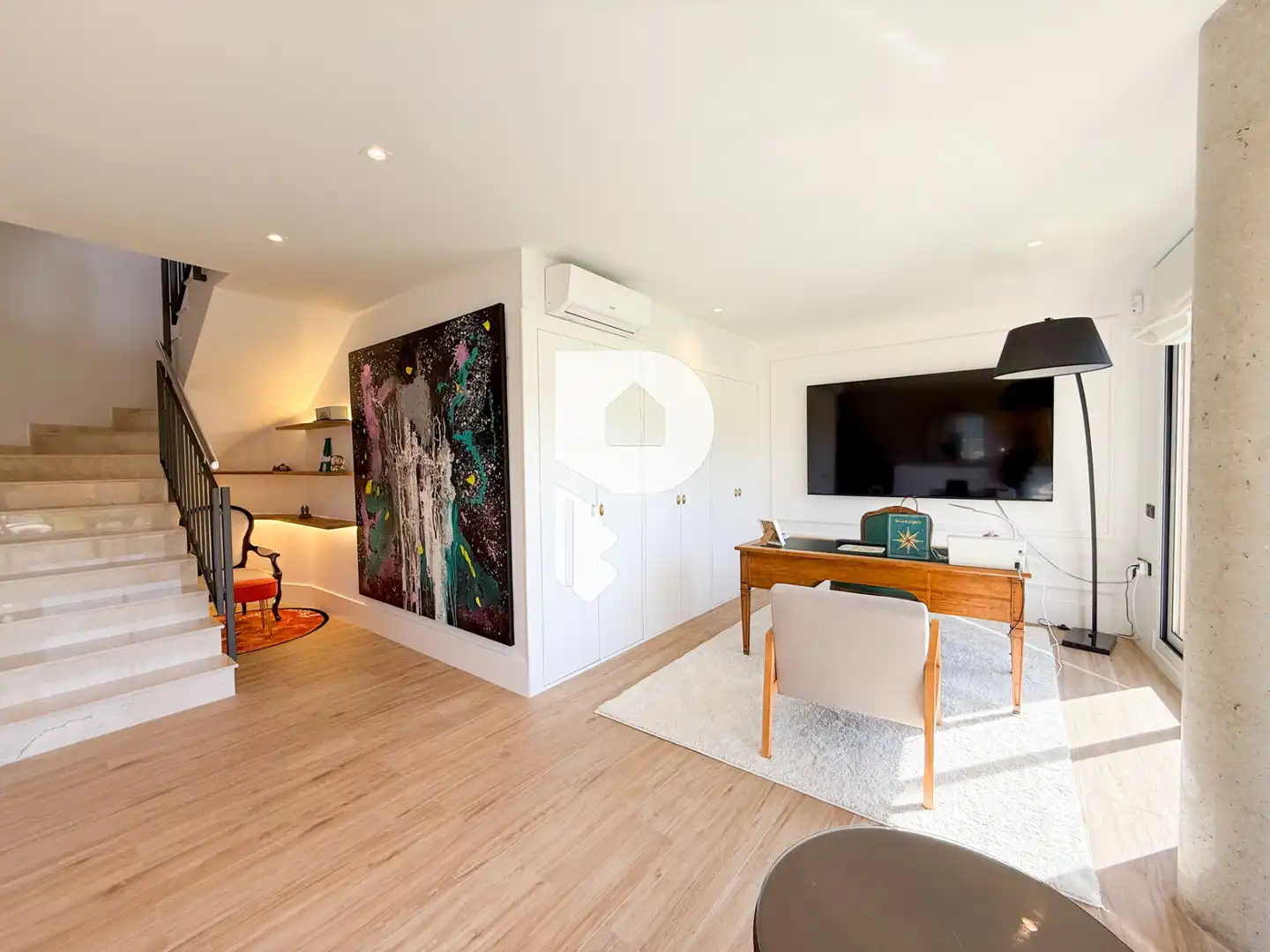 Sala de estar de Casa o chalet de alquiler en Vallirana con Aire acondicionado, Calefacción y Jardín privado