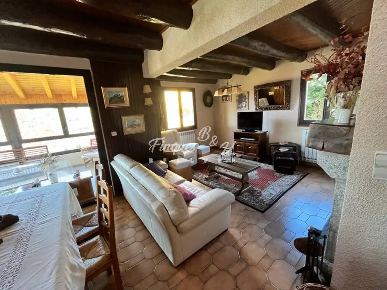 Living room of Houses for rent in Dorres  with Heating, Private garden and Parquet flooring