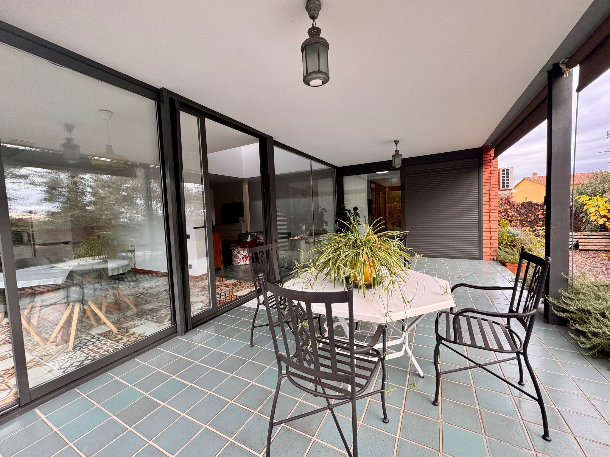 Terrassa de Casa o xalet en venda en Santa Coloma de Farners amb Jardí privat, Terrassa i Forn