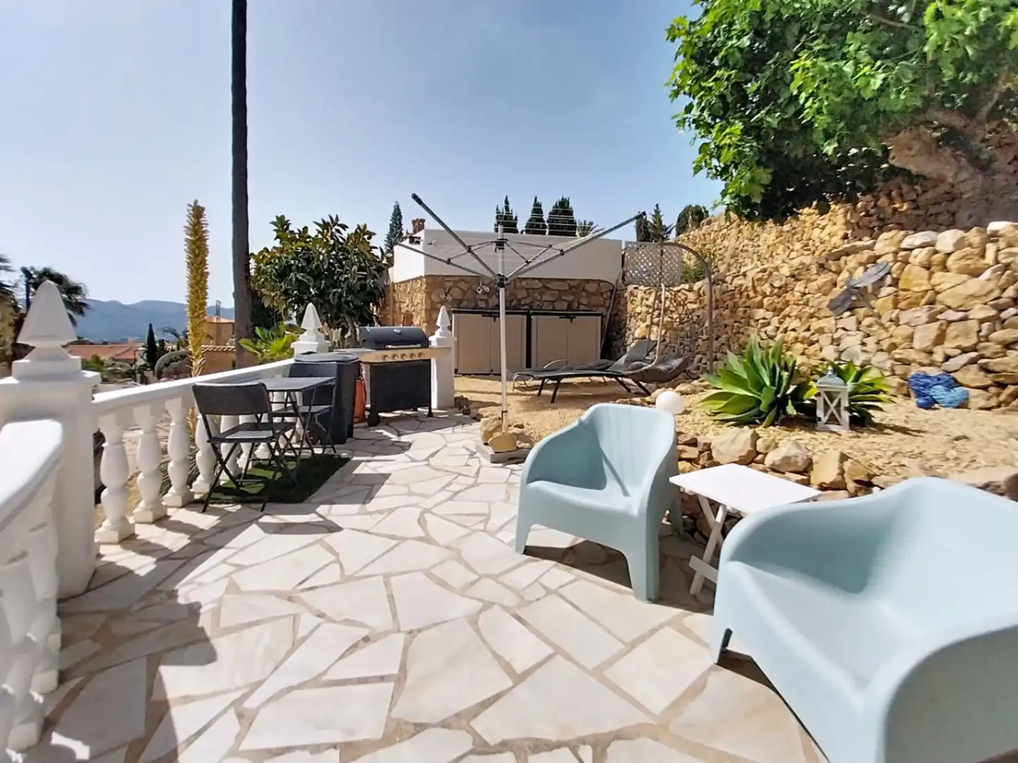 Terrassa de Casa o xalet en venda en La Nucia amb Aire condicionat, Jardí privat i Terrassa