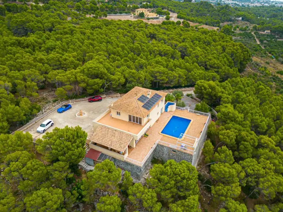 Vista exterior de Casa o chalet de alquiler en Altea con Aire acondicionado, Jardín privado y Trastero