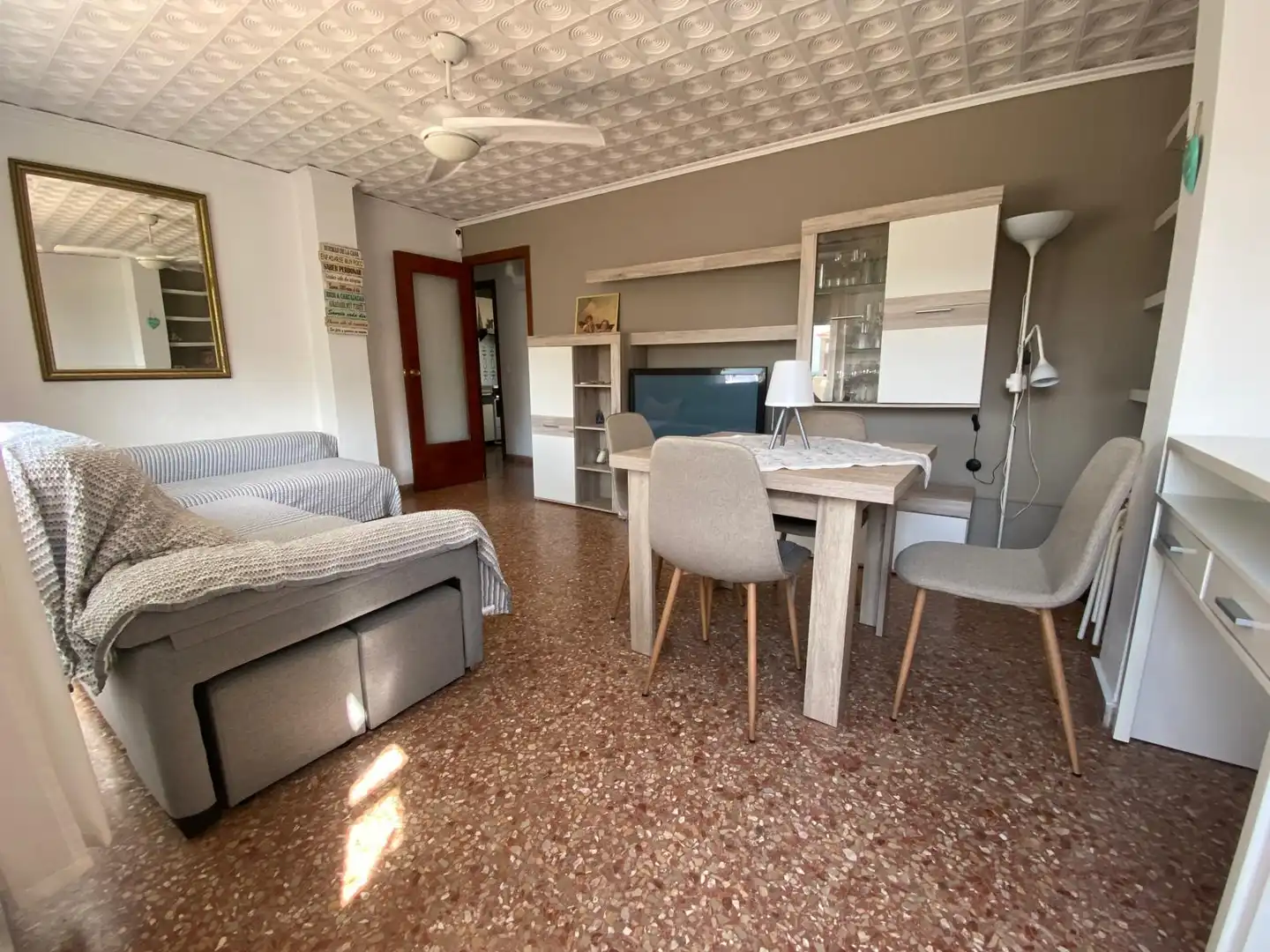 Sala de estar de Apartamento en venta en Xeraco con Terraza, Amueblado y Balcón
