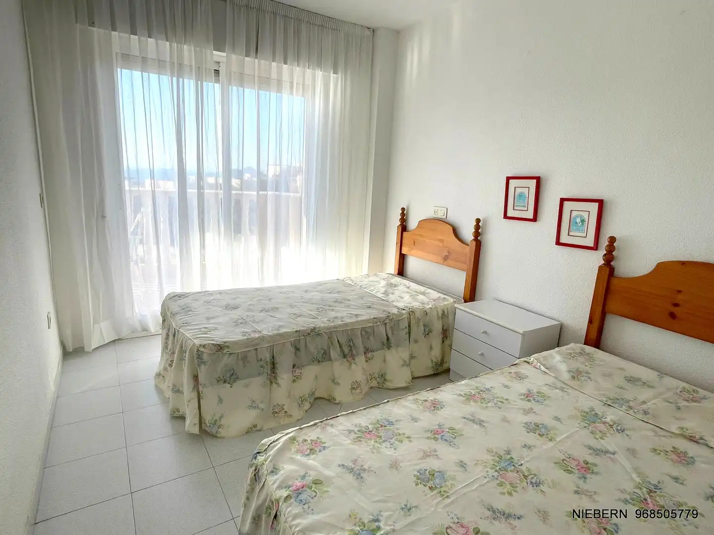 Schlafzimmer von Wohnung zum Verkauf in La Manga del Mar Menor mit Klimaanlage, Parkett und Terrasse
