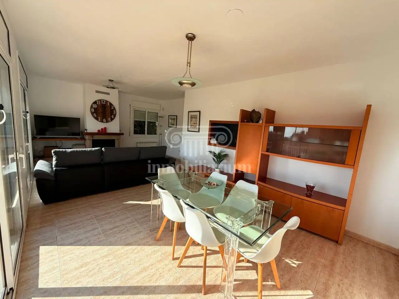 Sala d'estar de Casa o xalet en venda en Lloret de Mar amb Calefacció, Jardí privat i Terrassa