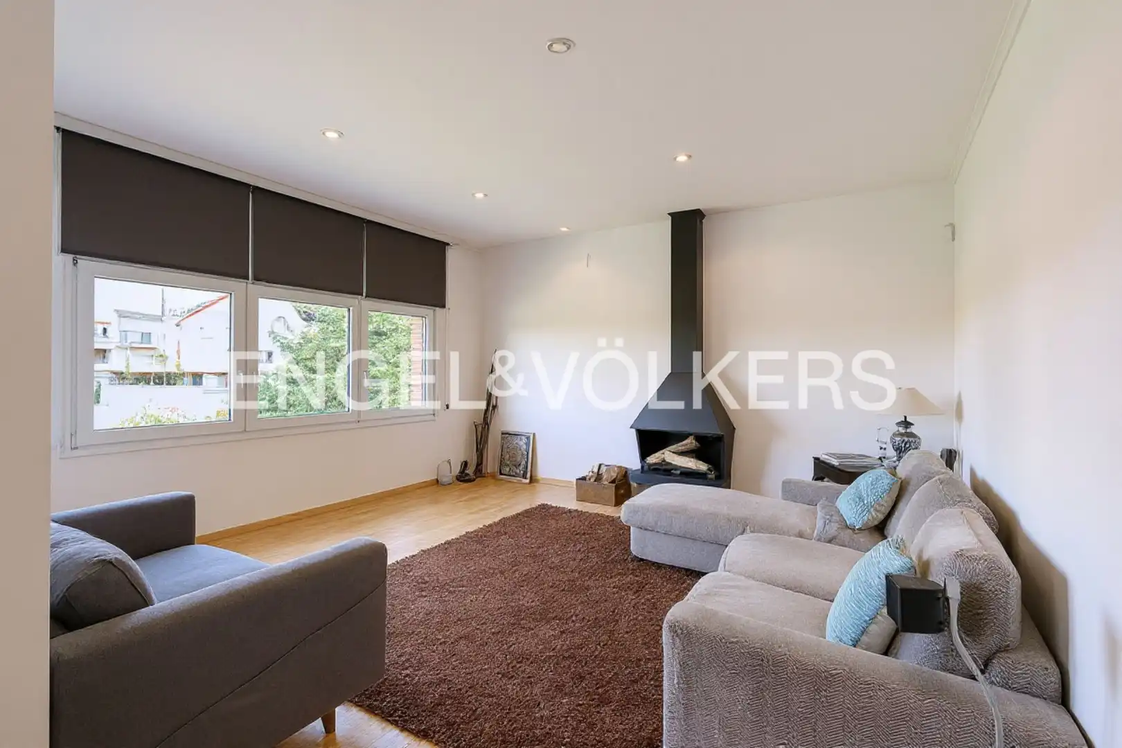 Sala de estar de Casa o chalet de alquiler en Esplugues de Llobregat con Aire acondicionado, Calefacción y Jardín privado