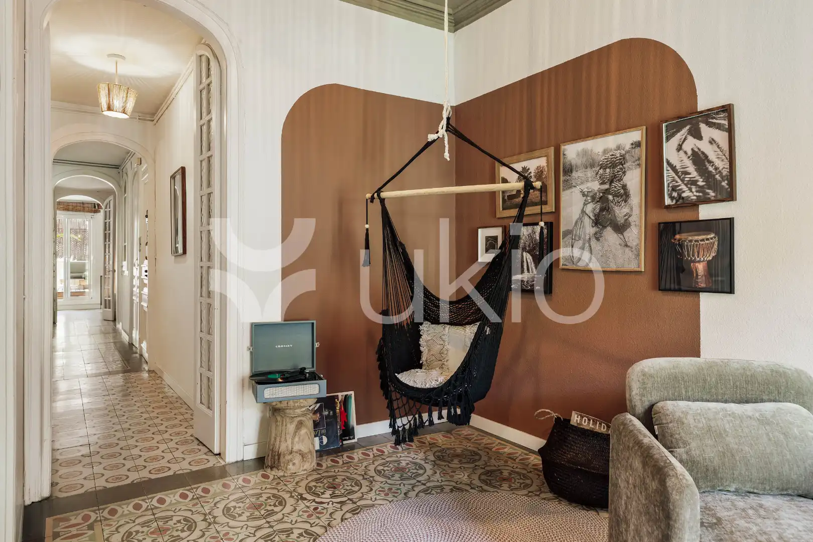 Sala d'estar de Apartament de lloguer en Barcelona amb Aire condicionat, Calefacció i Terrassa