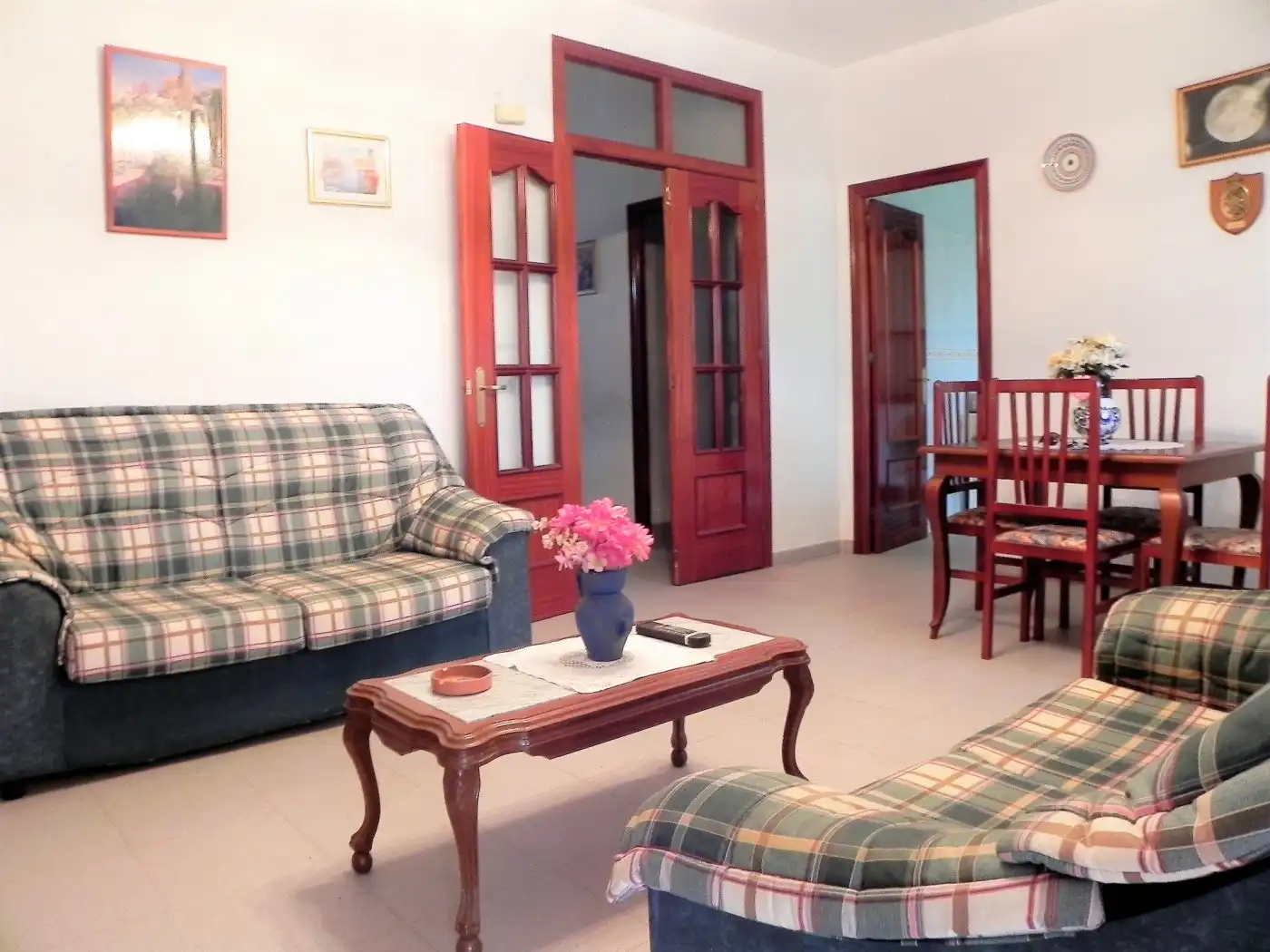 Sala de estar de Casa adosada en venta en Alange con Jardín privado, Trastero y Amueblado
