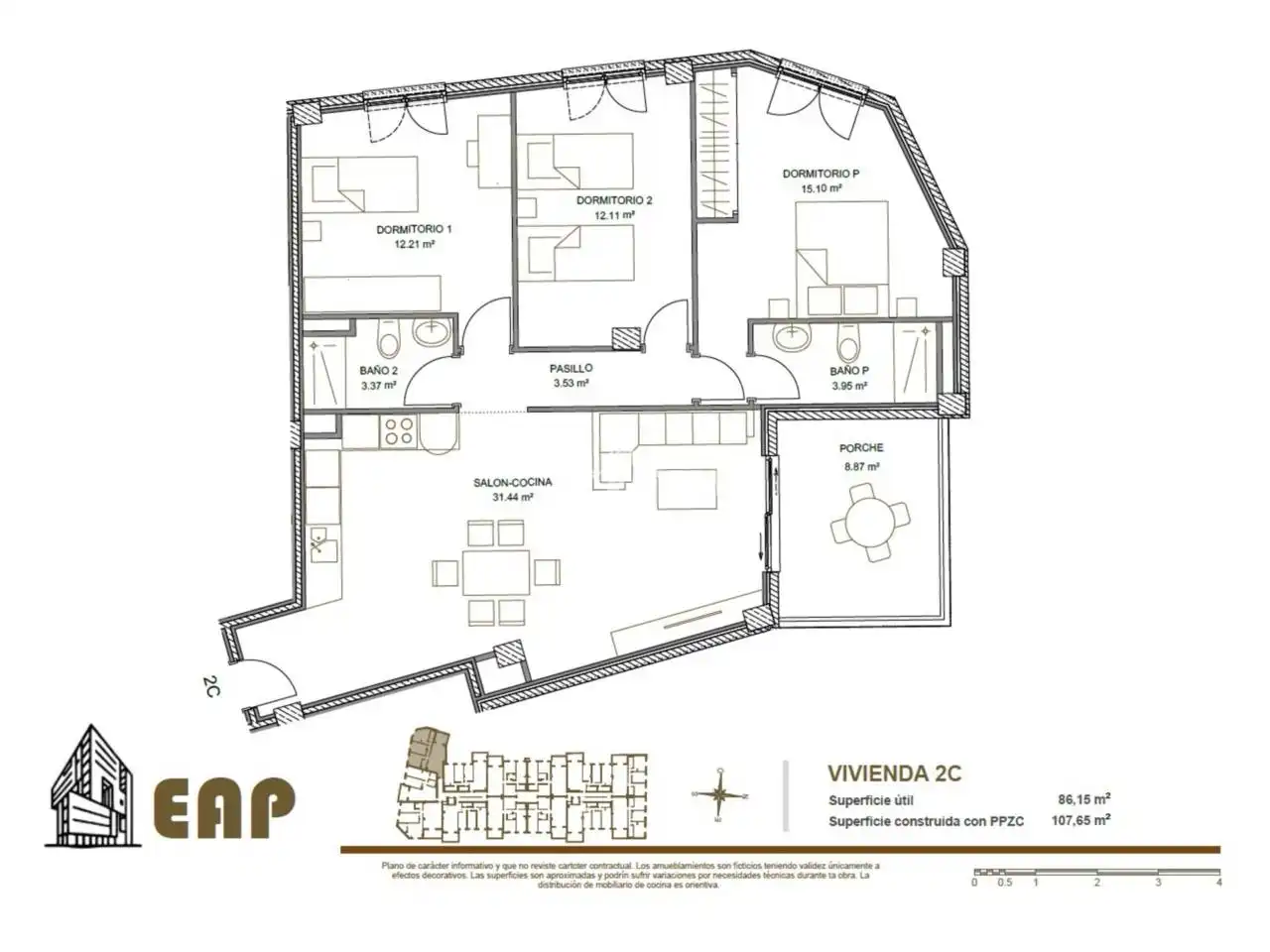 Wohnung mit Terrasse zum Verkauf in Calle Pirineo, imagen 14