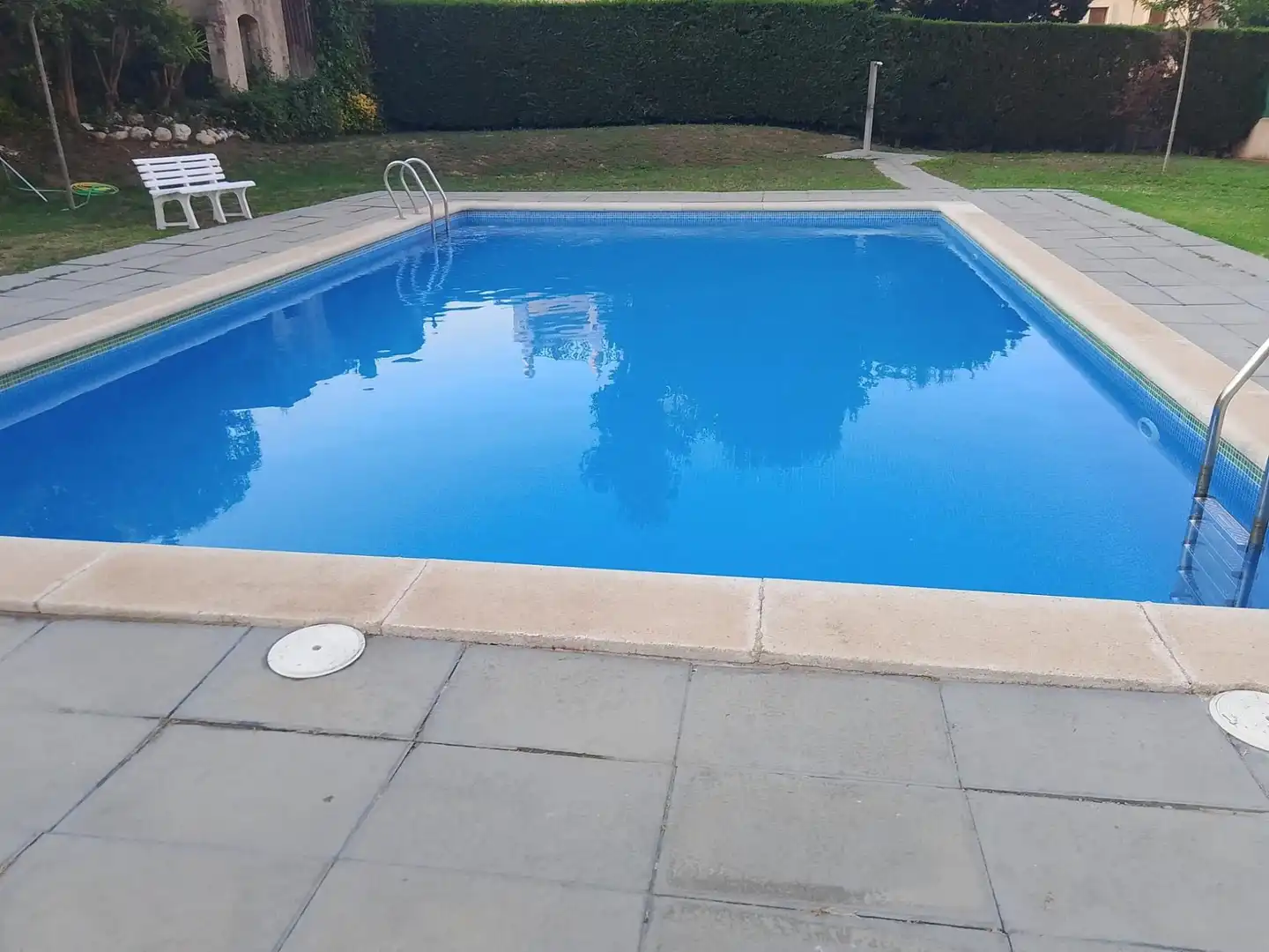 Swimming pool of Ground floor for sale in Santa Coloma de Farners  with Air Conditioner, Heating and Terrace