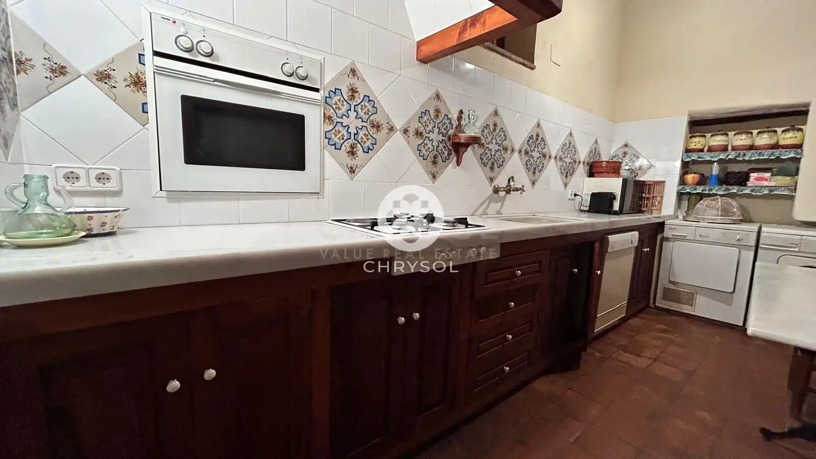 Cocina de Finca rústica en venta en Mura con Jardín privado y Piscina