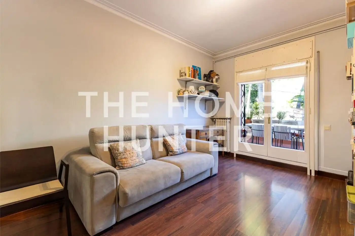 Sala de estar de Piso en venta en Barcelona con Calefacción, Jardín privado y Terraza