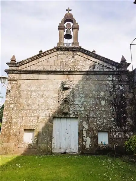 Vista exterior de Finca rústica en venta en A Cañiza   con Calefacción, Jardín privado y Terraza