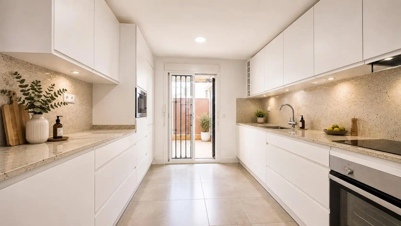 Cuina de Casa o xalet en venda en Almería amb Aire condicionat, Calefacció i Parquet