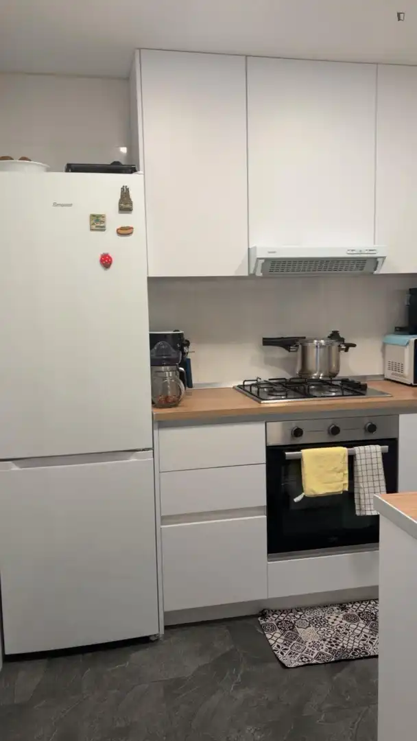 Cocina de Apartamento para compartir en Barcelona con Amueblado, Horno y Lavadora