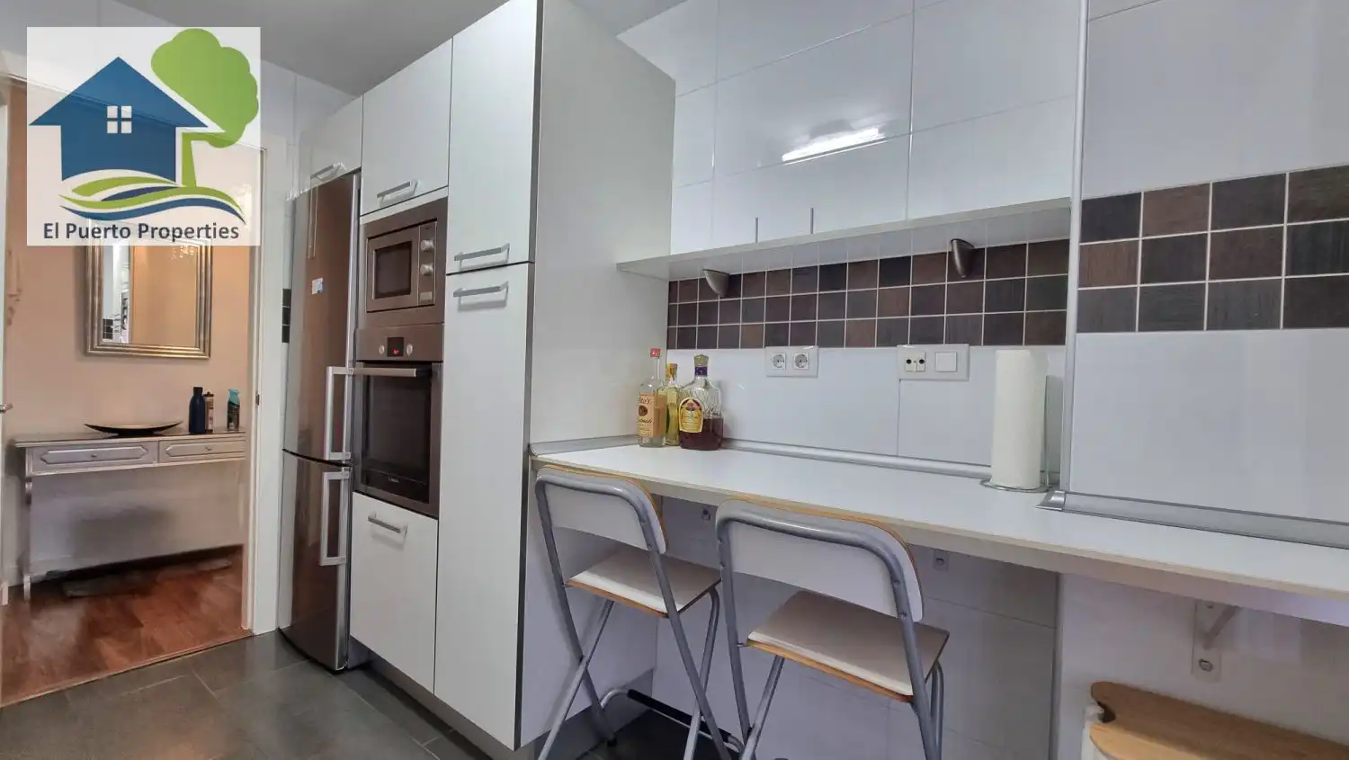 Cocina de Piso de alquiler en El Puerto de Santa María con Aire acondicionado, Calefacción y Amueblado