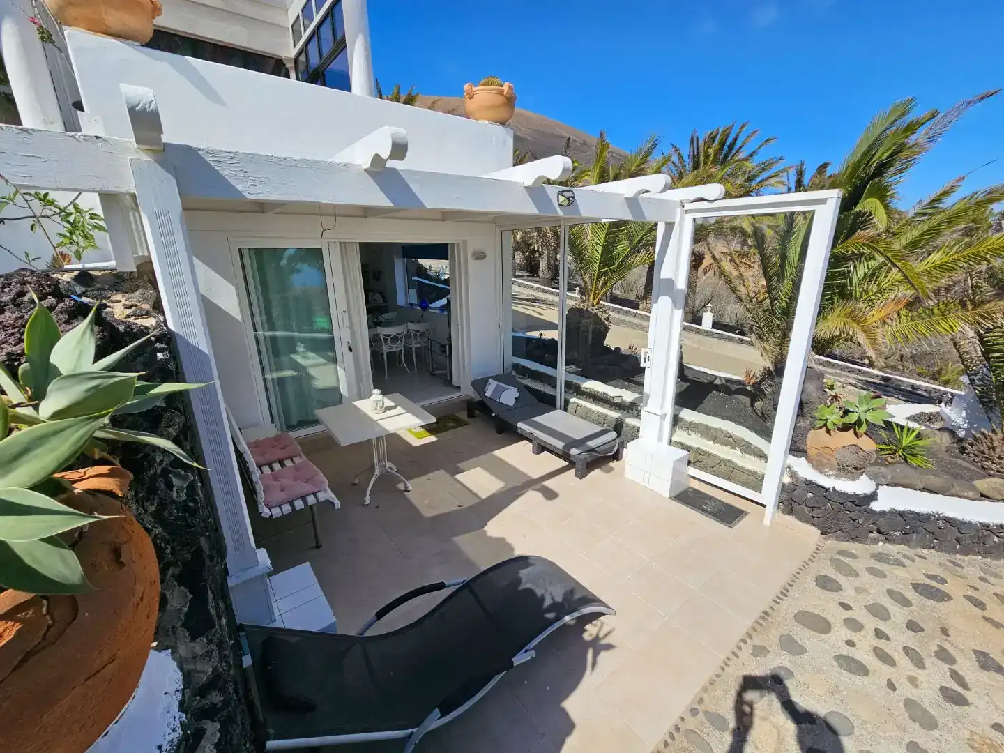 Terraza de Piso en venta en Tías con Jardín privado, Parquet y Piscina
