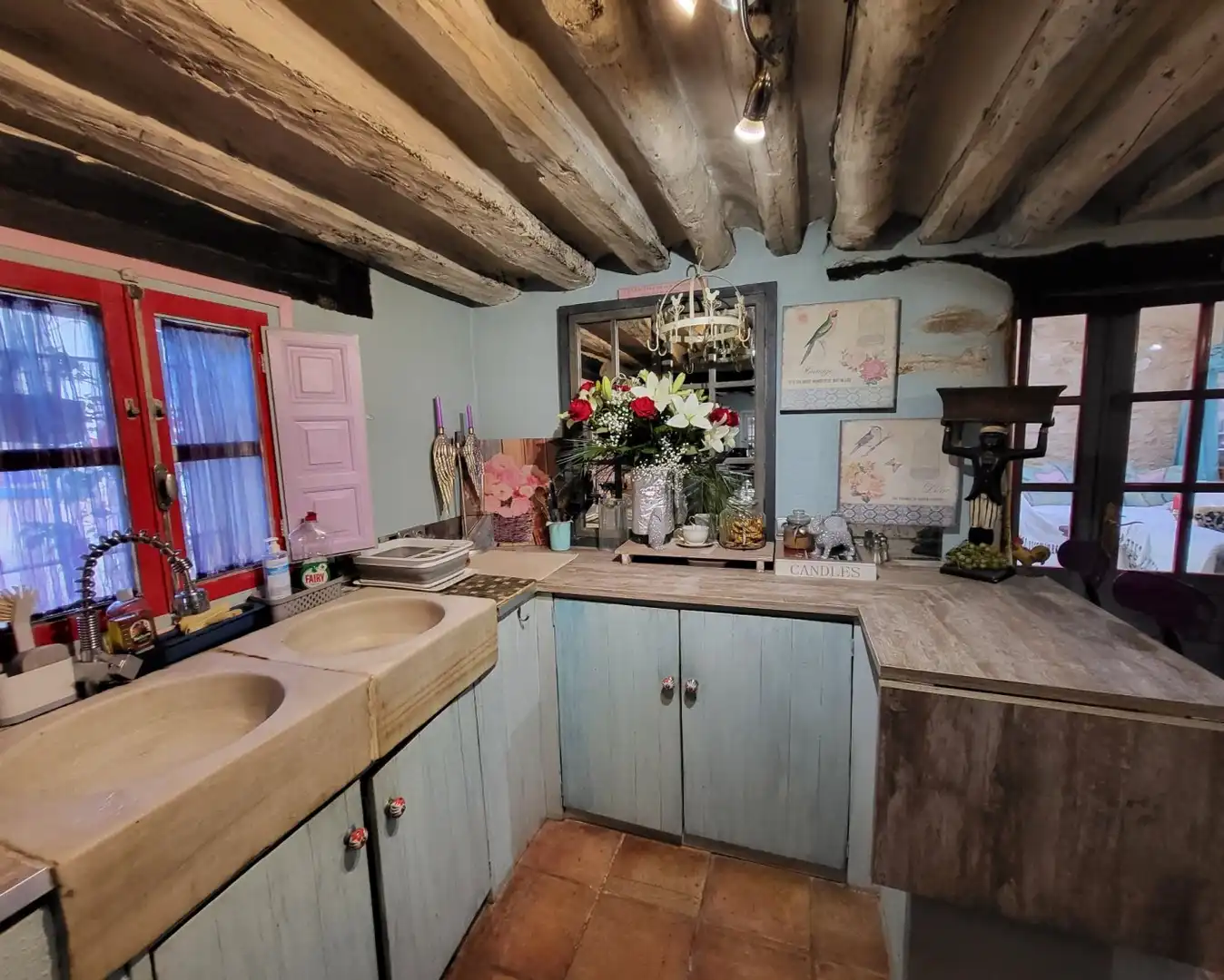 Küche von Country house zum Verkauf in L'Ametlla de Mar  mit Privatgarten, Terrasse und Abstellraum