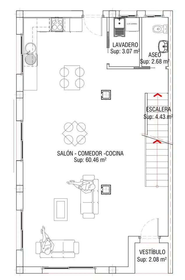 Casa aparellada amb piscina en venda a Fandango, imagen 21