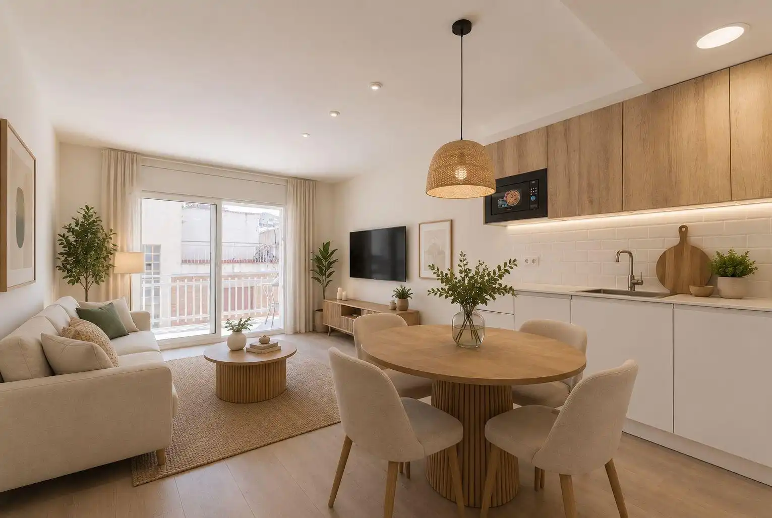 Living room of Flat for sale in Caldes d'Estrac  with Heating and Balcony