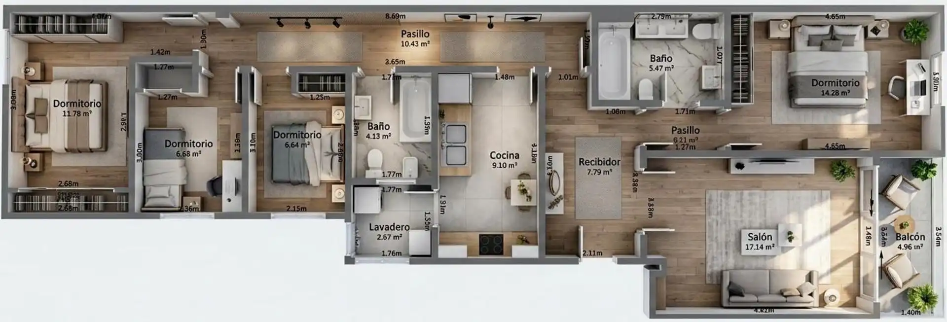 Flat for sale in Gandia  with Storage room and Balcony