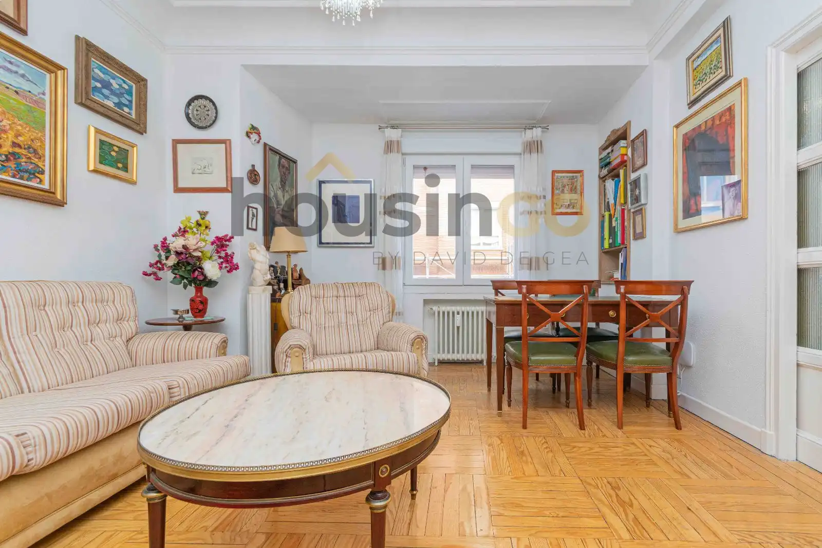 Living room of Flat for sale in Madrid  with Heating, Terrace and Storage room