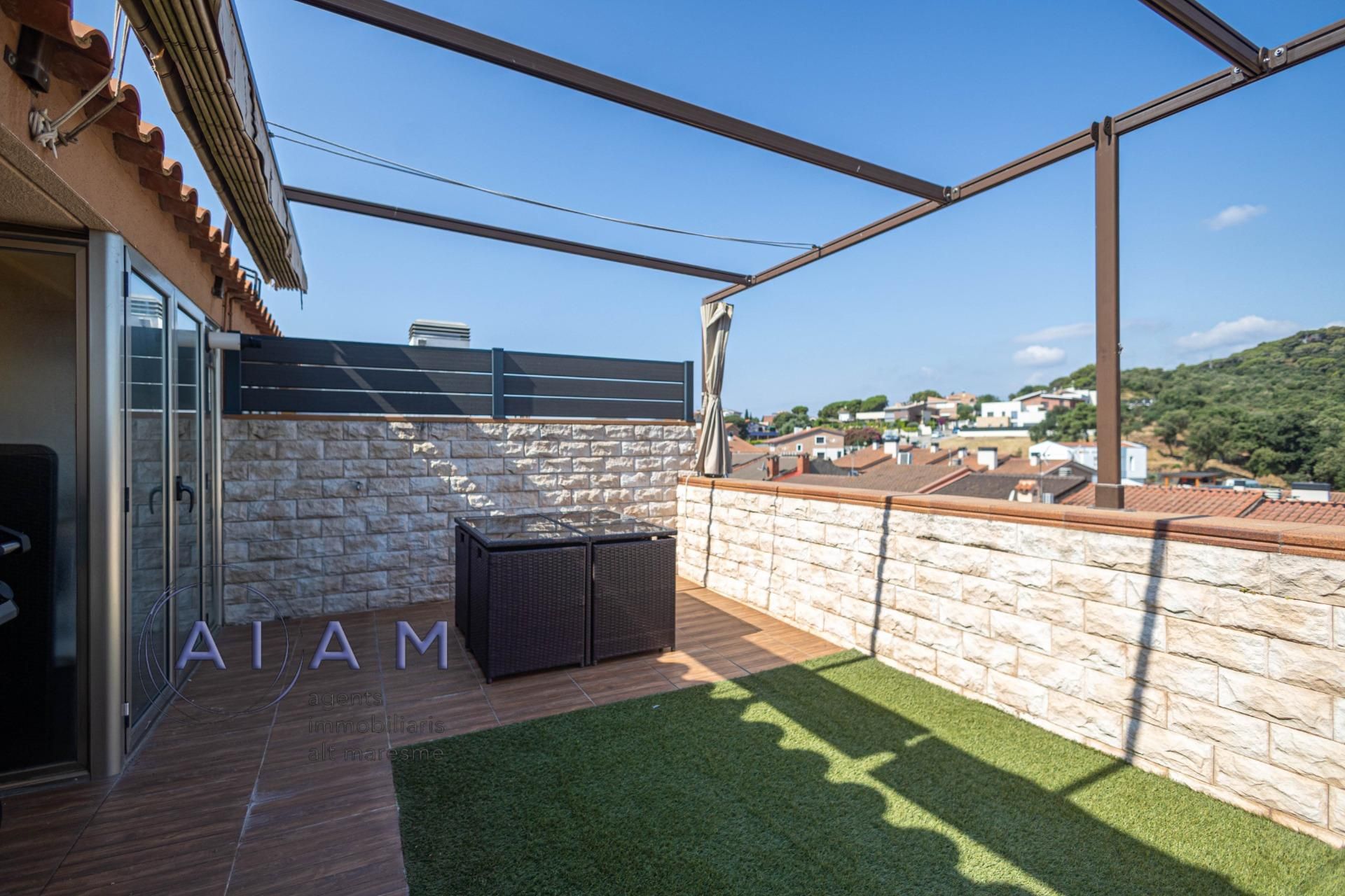 Terrasse von Dachboden zum verkauf in Palafolls mit Klimaanlage, Heizung und Parkett