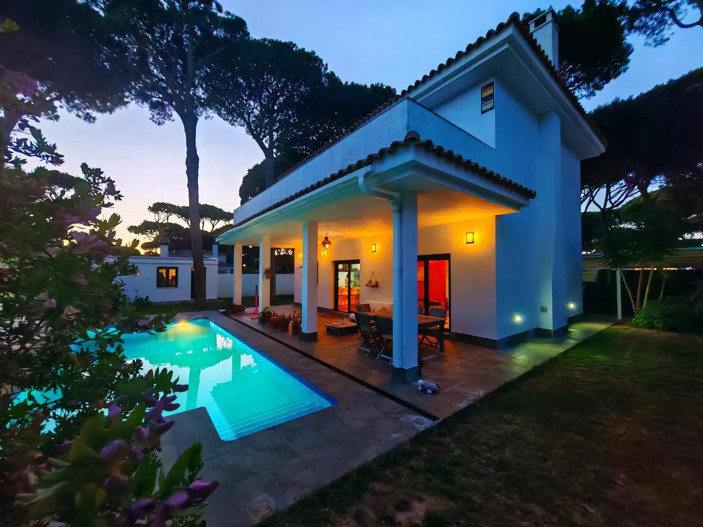 Piscina de Casa o chalet en venta en Chiclana de la Frontera con Aire acondicionado, Jardín privado y Terraza