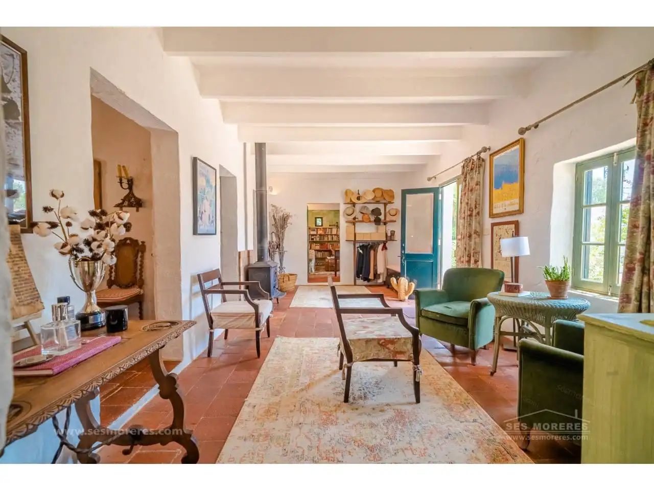 Sala d'estar de Finca rústica en venda en Maó - Mahón amb Jardí privat i Terrassa