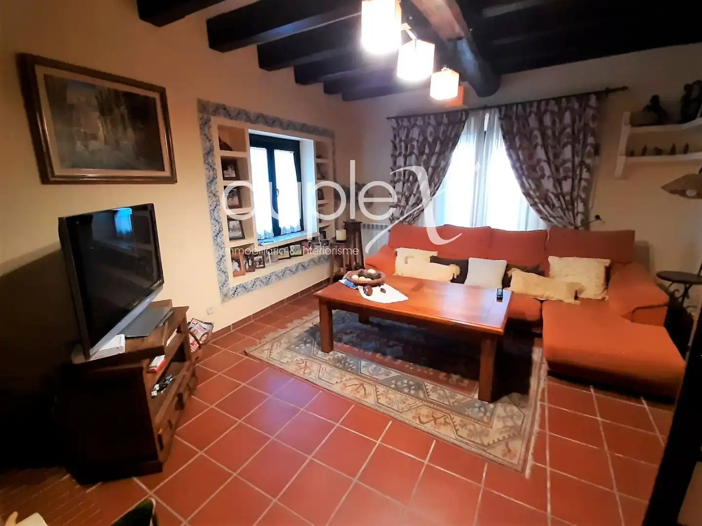 Sala de estar de Finca rústica en venta en Òrrius con Aire acondicionado, Jardín privado y Terraza