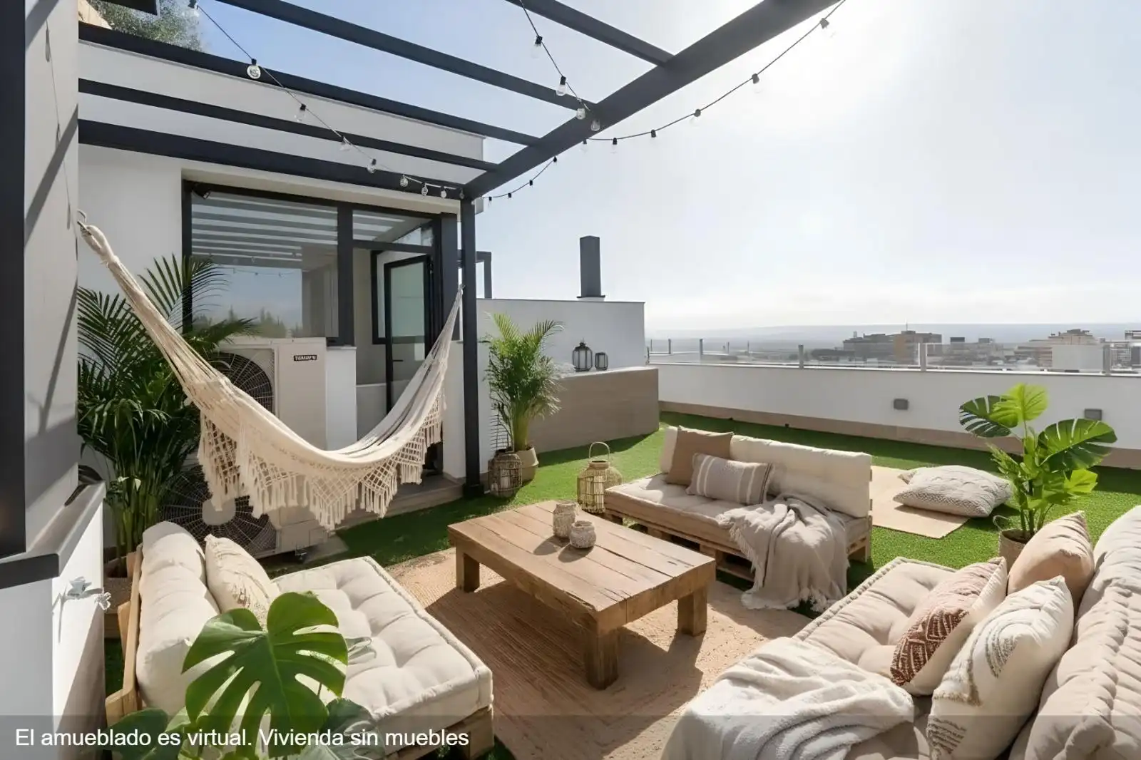 Terraza de Dúplex de alquiler en Granada con Aire acondicionado, Calefacción y Terraza