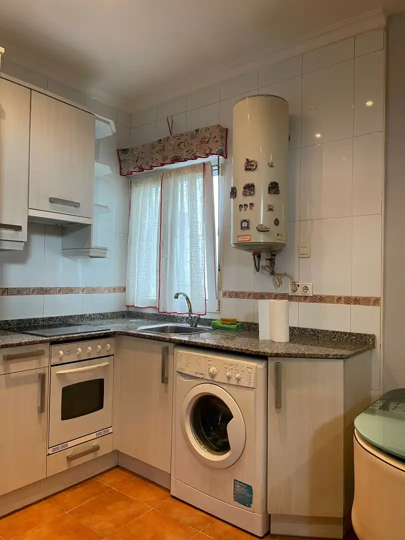 Kitchen of Flat for sale in Gijón   with Storage room and Furnished