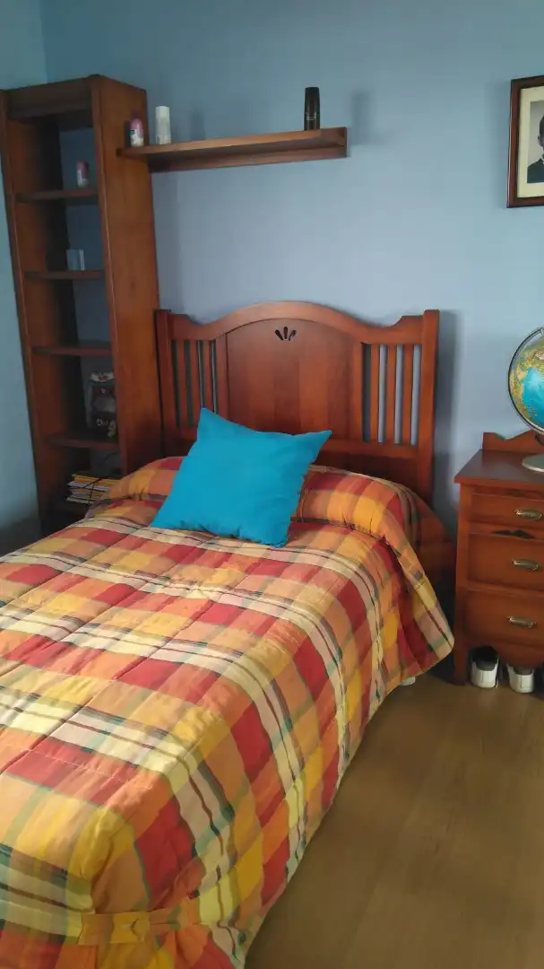 Bedroom of Flat for rent in Santiago de Compostela   with Furnished