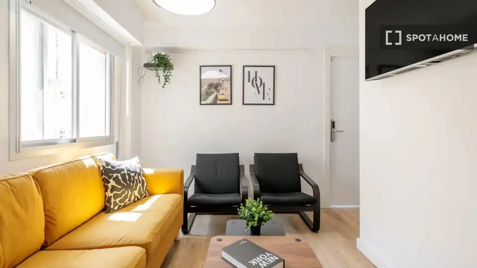 Living room of Flat for rent in Alicante / Alacant  with Air Conditioner, Heating and Furnished