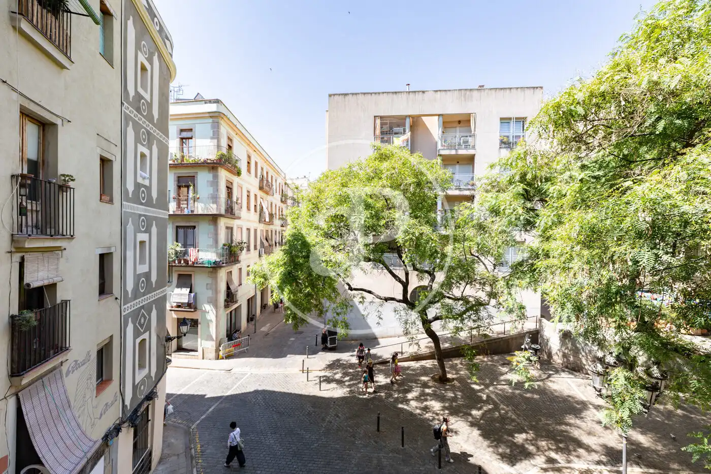 Exterior view of Flat for sale in Barcelona  with Air Conditioner, Heating and Furnished