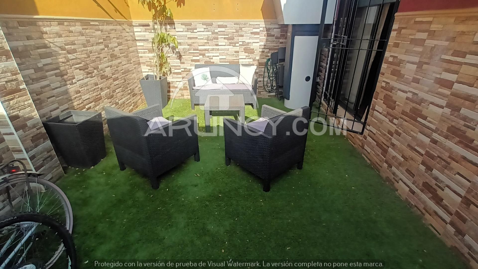 Terrassa de Casa adosada en venda en Alcalá de Guadaira amb Aire condicionat, Calefacció i Jardí privat