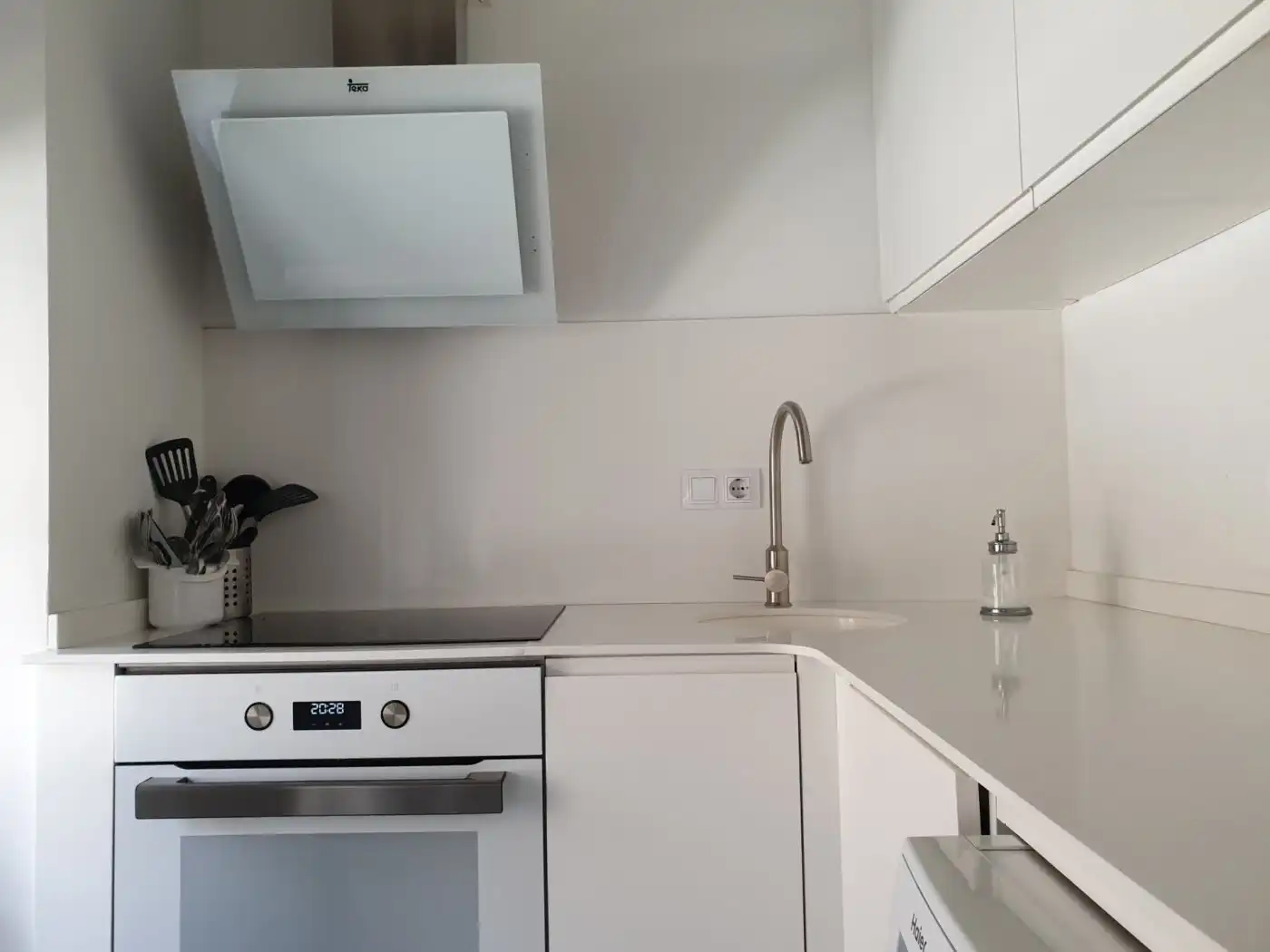 Küche von Wohnung zur Miete in Valencia mit Klimaanlage, Heizung und Parkett