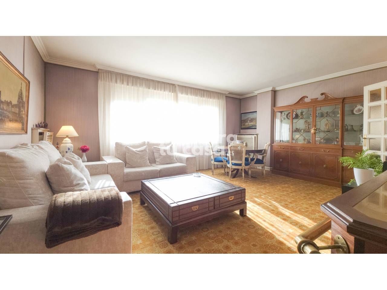 Living room of Flat for sale in  Pamplona / Iruña  with Heating and Parquet flooring