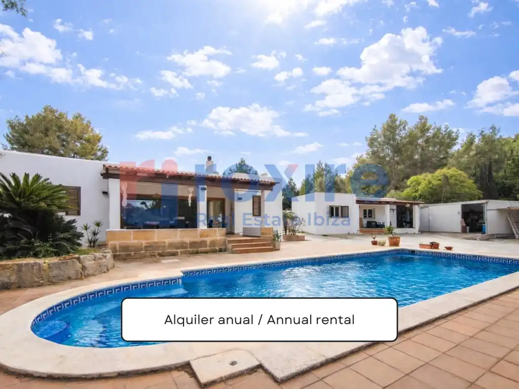 Jardín de Casa o chalet de alquiler en Sant Antoni de Portmany con Aire acondicionado, Jardín privado y Terraza