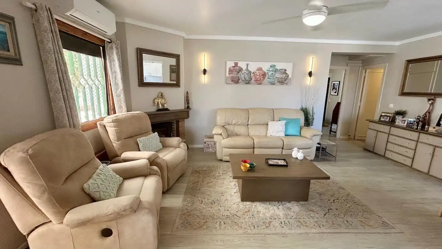 Living room of Flat for sale in Benalmádena  with Heating, Private garden and Terrace