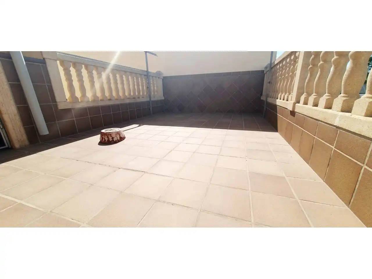 Terraza de Casa adosada en venta en Roquetas de Mar con Aire acondicionado, Calefacción y Jardín privado