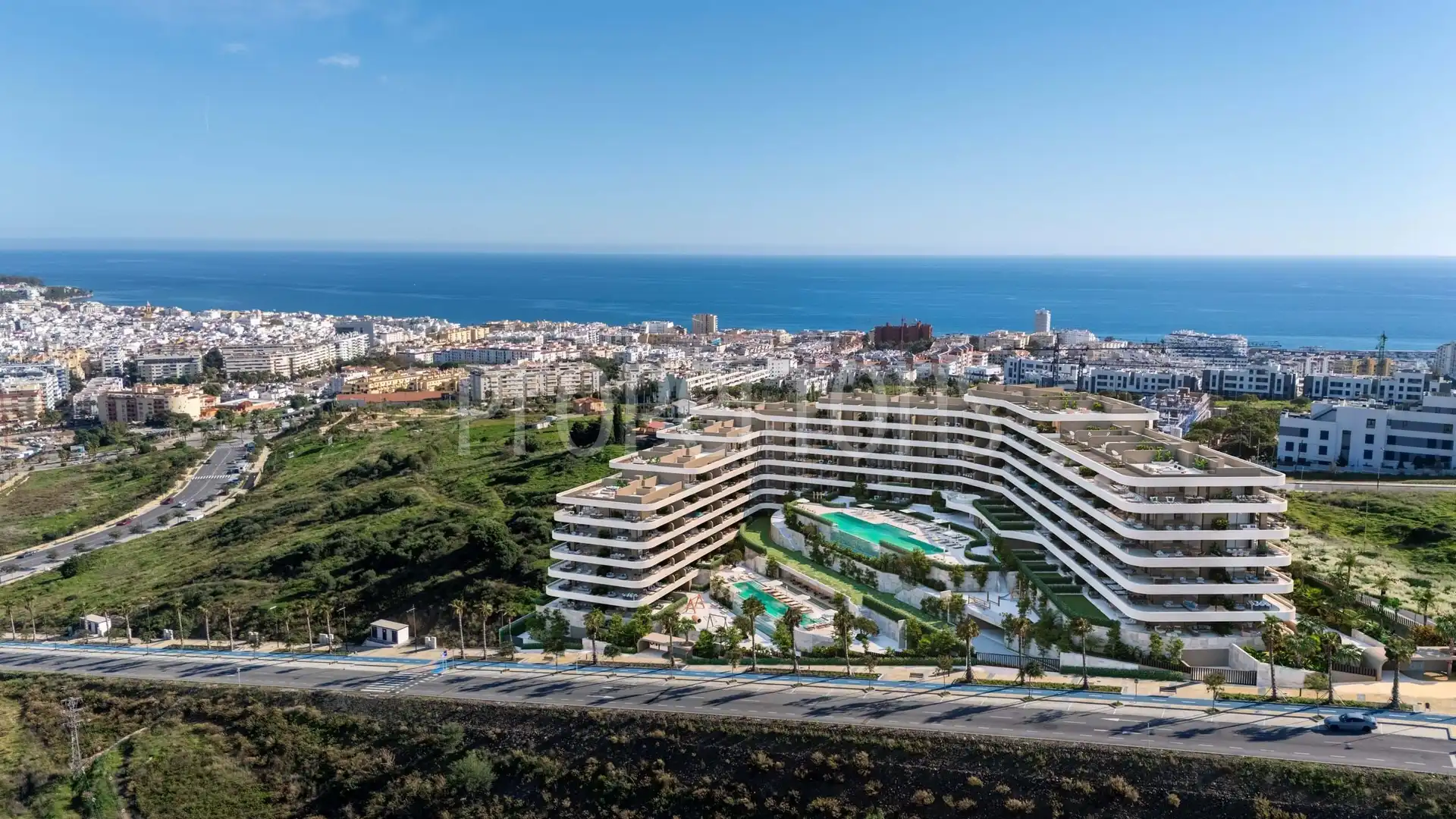 Vista exterior de Piso en venta en Estepona