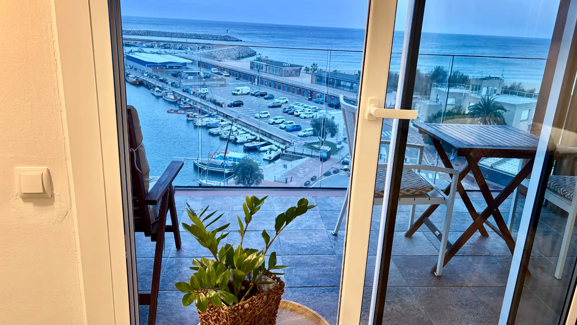 Terraza de Piso de alquiler en Arenys de Mar con Aire acondicionado y Amueblado