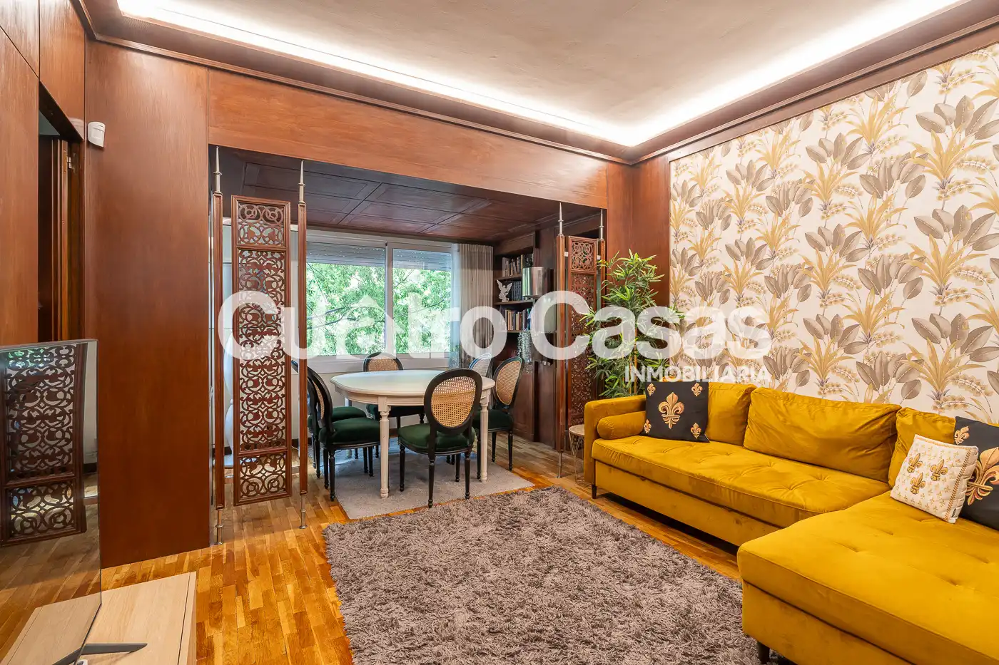 Living room of Flat for sale in Barcelona  with Air Conditioner, Heating and Parquet flooring