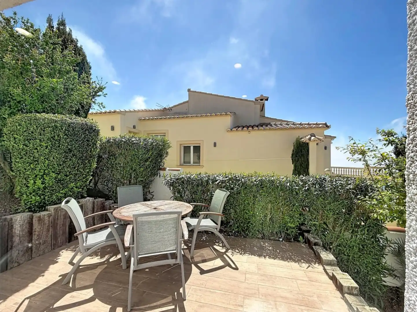 Terrassa de Casa o xalet en venda en Benitachell / El Poble Nou de Benitatxell amb Aire condicionat, Calefacció i Jardí privat