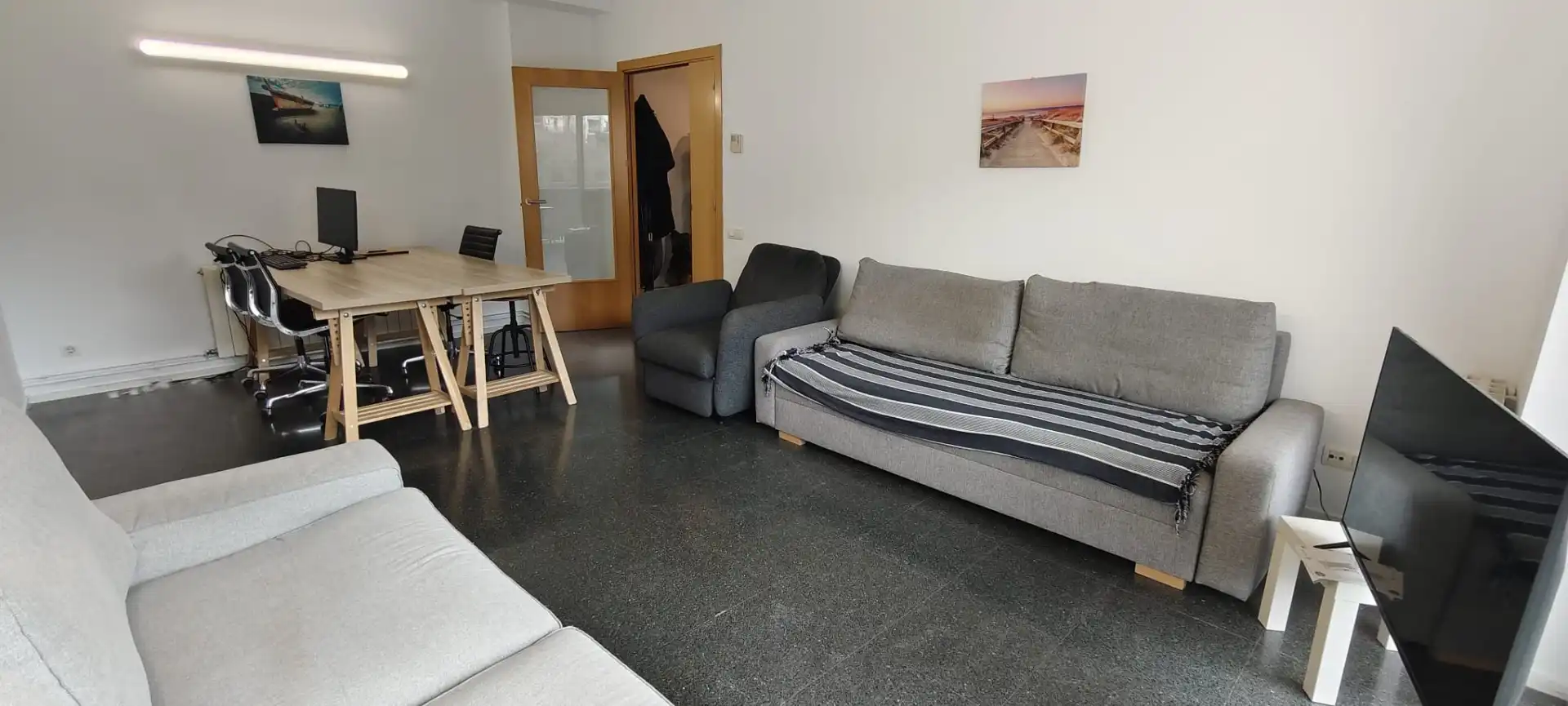 Sala de estar de Piso en venta en Cervelló con Aire acondicionado, Calefacción y Amueblado