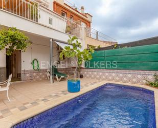 Swimming pool of House or chalet for sale in Pineda de Mar  with Air Conditioner, Terrace and Swimming Pool