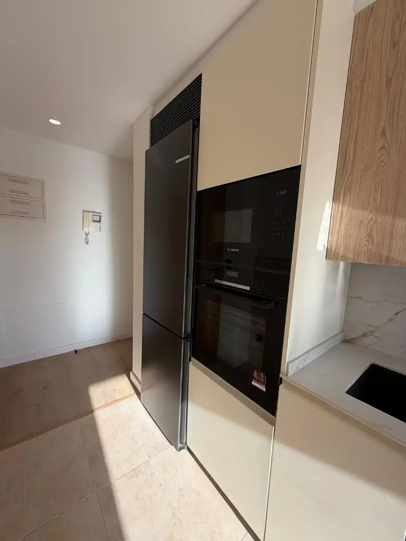 Küche von Wohnung zum Verkauf in A Illa de Arousa  mit Heizung, Parkett und Ofen